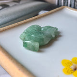 A-Grade Natural Green Jadeite Rooster Pendant No.171382