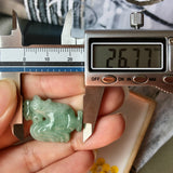 A-Grade Natural Green Jadeite Rooster Pendant No.171382