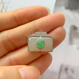 A-Grade Natural Jadeite Bespoke Camera Pendant (18k White Gold With Diamonds) No .170738
