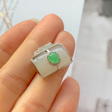 A-Grade Natural Jadeite Bespoke Camera Pendant (18k White Gold With Diamonds) No .170738