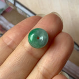 SOLD OUT: A-Grade Natural Green Jadeite Barrel Pendant No.171885