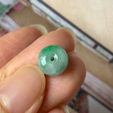 SOLD OUT: A-Grade Natural Green Jadeite Barrel Pendant No.171885