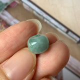 SOLD OUT: A-Grade Natural Green Jadeite Barrel Pendant No.171885