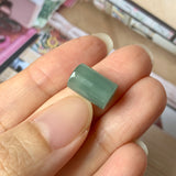SOLD OUT: A-Grade Natural Bluish Green Jadeite Barrel Pendant No.171883