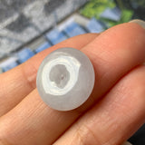 A-Grade Natural Faint Lavender Jadeite Donut Pendant No.171884
