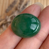22.65ct A-Grade Natural Green Jadeite Jade Oval Cabochon No.220427