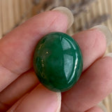 22.65ct A-Grade Natural Green Jadeite Jade Oval Cabochon No.220427