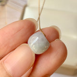 SOLD OUT: A-Grade Natural Lavender Jadeite Barrel Pendant No.171892