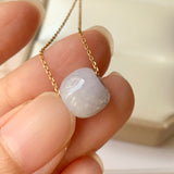 SOLD OUT: A-Grade Natural Lavender Jadeite Barrel Pendant No.171892