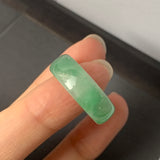 19.1mm A-Grade Natural Imperial Green Jadeite Ring Band No.162252