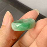 19.1mm A-Grade Natural Imperial Green Jadeite Ring Band No.162252