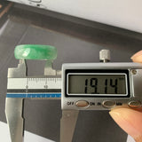 19.1mm A-Grade Natural Imperial Green Jadeite Ring Band No.162252