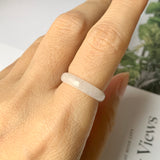 SOLD OUT: 16mm A-Grade Natural Lilac Jadeite Ring Band No.162256