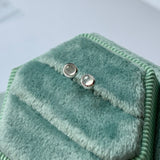 SOLD OUT: A-Grade Natural Jadeite MINI.malist Earring No.180091