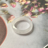 SOLD OUT: 15.9mm A-Grade Natural Lilac Jadeite Ring Band No.162258