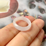 SOLD OUT: 15.9mm A-Grade Natural Lilac Jadeite Ring Band No.162258