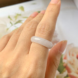 SOLD OUT: 16.1mm A-Grade Natural Lilac Jadeite Ring Band No.162260