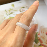 SOLD OUT: 16.1mm A-Grade Natural Lilac Jadeite Ring Band No.162260