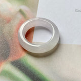 SOLD OUT: 17mm A-Grade Natural Lilac Jadeite Ring Band No.162261