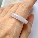 SOLD OUT: 17mm A-Grade Natural Lilac Jadeite Ring Band No.162261