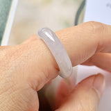 SOLD OUT: 17mm A-Grade Natural Lilac Jadeite Ring Band No.162261