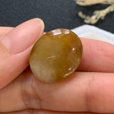 34.40cts A-Grade Natural Brownish Yellow Large Jadeite Cabochon No.130095