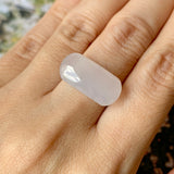SOLD OUT: 11.20cts Icy A-Grade Natural Lilac Jadeite Fancy Shape (Saddle Top) No.130344