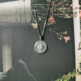 SOLD OUT - Icy A-Grade Jadeite Bespoke Donut Pendant (Hydrangea Flower) No.171905