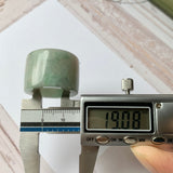 19mm A-Grade Natural Tri-Colour Jadeite Archer Ring Band No.162018