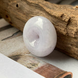 A-Grade Natural Light Lavender Jadeite Donut Pendant No.171747