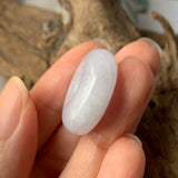 A-Grade Natural Light Lavender Jadeite Donut Pendant No.171747