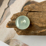 SOLD OUT: Icy A-Grade Natural Light Green Jadeite Donut Pendant No.171755