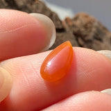 A-Grade Type A Natural Red Jadeite Jade Pear (Droplet) Piece No.130061
