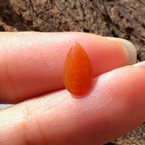 A-Grade Type A Natural Red Jadeite Jade Pear (Droplet) Piece No.130061