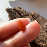 A-Grade Type A Natural Red Jadeite Jade Pear (Droplet) Piece No.130061