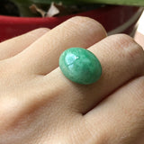 9.80ct A-Grade Type A Natural Green Jadeite Jade Oval Cabochon Piece No.130065