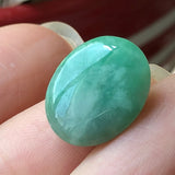 9.80ct A-Grade Type A Natural Green Jadeite Jade Oval Cabochon Piece No.130065