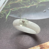 SOLD OUT: 19.2mm A-Grade Natural Jadeite Bespoke Joseon Ring (Sakura Flower) No.162269