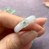 19.2mm A-Grade Natural Jadeite Bespoke Joseon Ring (Sakura Flower) No.162269