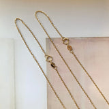 45cm (1.3mm) Belcher Diamond Cut Necklace Chain