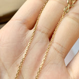 42cm (1.3mm) Belcher Diamond Cut Necklace Chain