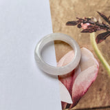15.1mm A-Grade Natural Lilac Jadeite Ring Band No.162268