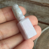 A-Grade Type A Natural Jadeite Jade Pink Seal Pendant No.170032