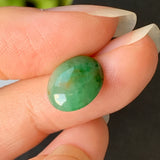 3.60ct A-Grade Natural Green Jadeite Oval Cabochon No.220446