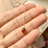 SOLD OUT: A-Grade Natural Cognac Jadeite MINI.malist Pendant No.171912