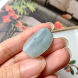 A-Grade Natural Bluish Green Jadeite Donut No.170904