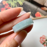 A-Grade Natural Bluish Green Jadeite Donut Pendant No.170904