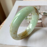 51.3mm A-Grade Natural Jadeite Modern Round Bangle No.151675