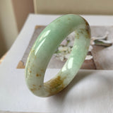 51.3mm A-Grade Natural Jadeite Modern Round Bangle No.151675