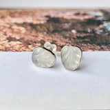Icy A-Grade Natural Jadeite Bespoke Leaf Stud Earring No.180586